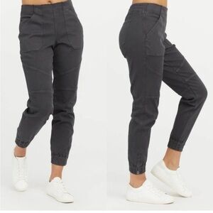 Spanx Stretch Twill Cargo Joggers Charcoal
